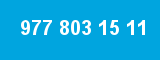 977 803 15 11 977 803 15 11